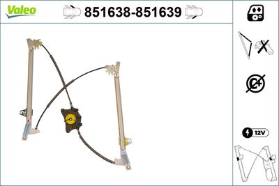 Стеклоподъемник VALEO 851638