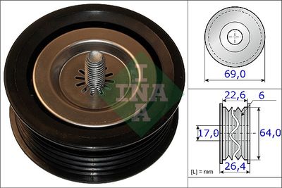 Parazīt-/Vadrullītis, Ķīļrievu siksna Schaeffler INA 532 0671 10
