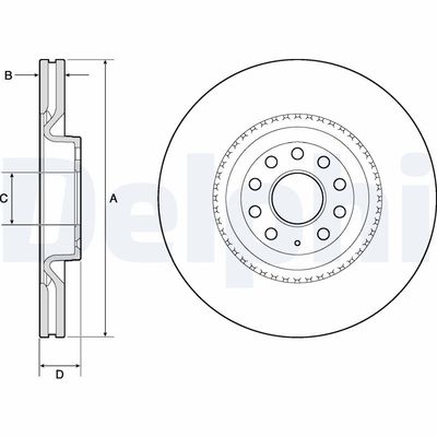 Bremžu diski DELPHI BG9952