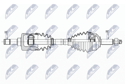 Приводной вал NTY NPW-CH-104