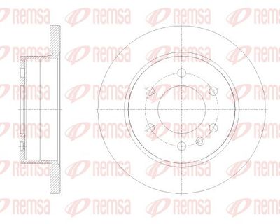 Тормозной диск REMSA 62514.00