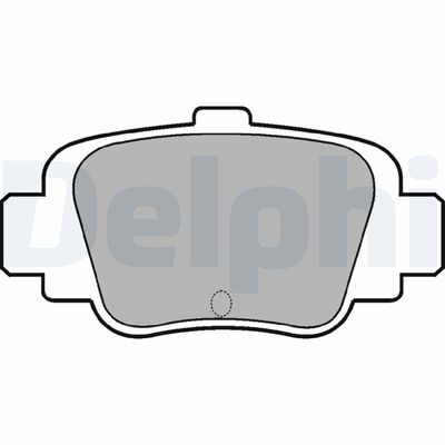 Комплект тормозных колодок, дисковый тормоз DELPHI LP780