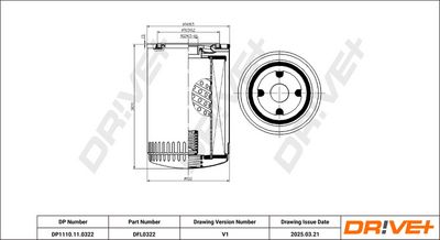 Масляный фильтр Dr!ve+ DP1110.11.0322