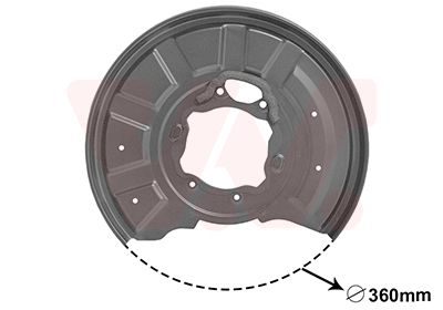 Dubļu sargs, Bremžu disks VAN WEZEL 3044373