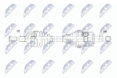 Piedziņas vārpsta NTY NPW-FR-200