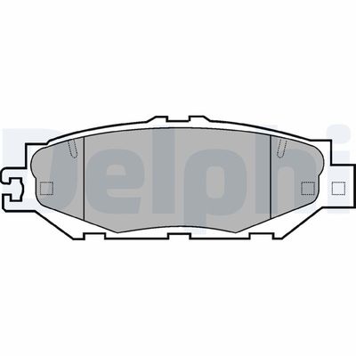 Комплект тормозных колодок, дисковый тормоз DELPHI LP939