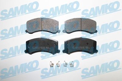 Комплект тормозных колодок, дисковый тормоз SAMKO 5SP665