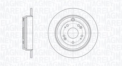 Тормозной диск MAGNETI MARELLI 361302040709