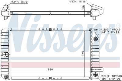 Radiators, Motora dzesēšanas sistēma NISSENS 609191