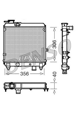 Radiators, Motora dzesēšanas sistēma DENSO DRM09081