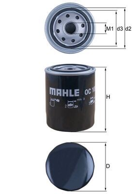 Масляный фильтр MAHLE OC 105