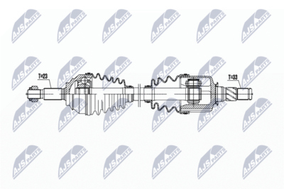 Piedziņas vārpsta NTY NPW-RE-195