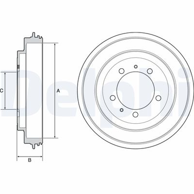 Тормозной барабан DELPHI BF540