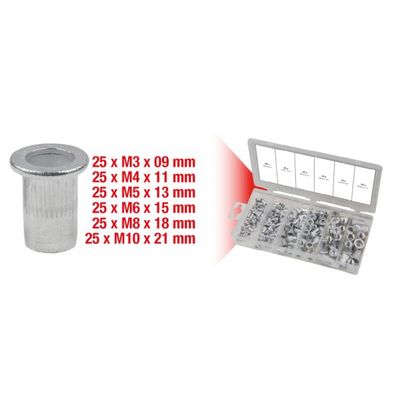 Asortiments, Vītņotas kniedes KS TOOLS 970.0620