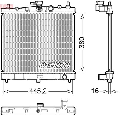 Radiators, Motora dzesēšanas sistēma DENSO DRM46067