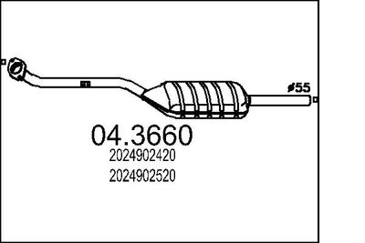 Катализатор MTS 04.3660