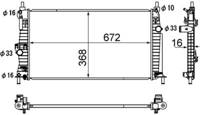 Radiators, Motora dzesēšanas sistēma MAHLE CR 1886 000S