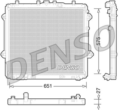 Radiators, Motora dzesēšanas sistēma DENSO DRM50060