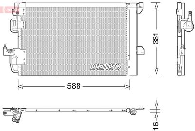 Конденсатор, кондиционер DENSO DCN20007