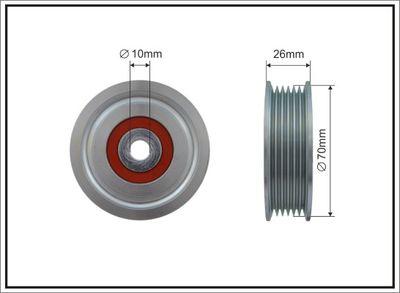 Parazīt-/Vadrullītis, Ķīļrievu siksna CAFFARO 500439