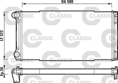 Radiators, Motora dzesēšanas sistēma VALEO 232913