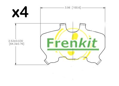 Pretčīkstēšanas plēve, Bremžu uzlikas FRENKIT 940070