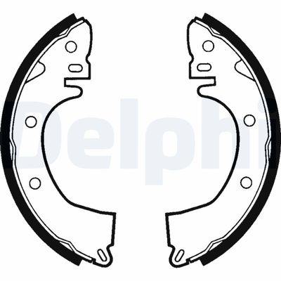 Комплект тормозных колодок DELPHI LS1327