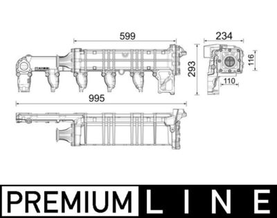 Radiators, Izplūdes gāzu recirkulācija MAHLE CE 37 000P