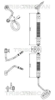 Гидравлический шланг, рулевое управление TRISCAN 8516 29079