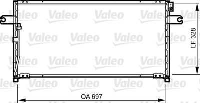 Конденсатор, кондиционер VALEO 814252
