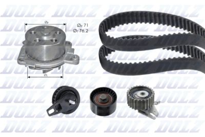 Водяной насос + комплект зубчатого ремня DOLZ KD181