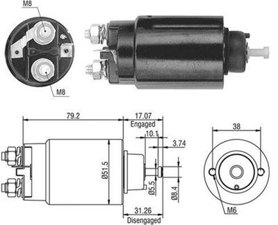 Ievilcējrelejs, Starteris MAGNETI MARELLI 940113050479