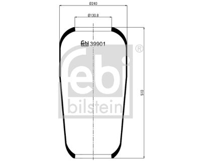Pneimoatsperes spilvens, Pneimopiekare FEBI BILSTEIN 39901