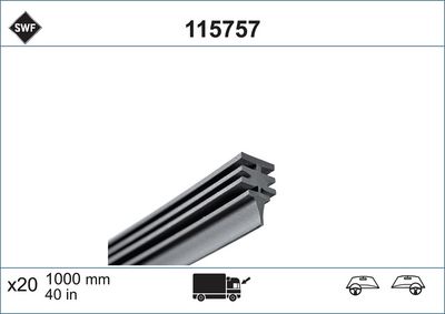 Stikla tīrītāja gumija SWF 115757
