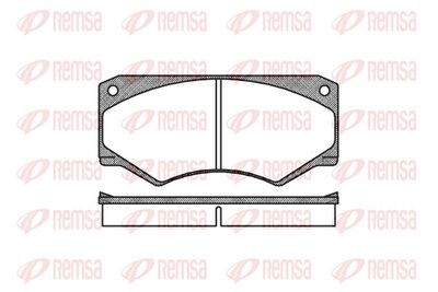Bremžu uzliku kompl., Disku bremzes REMSA 0047.00