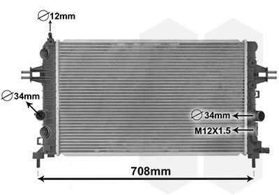 Radiators, Motora dzesēšanas sistēma VAN WEZEL 37002363