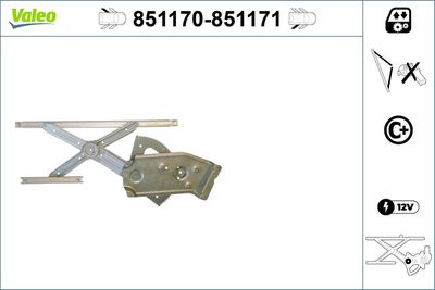 Стеклоподъемник VALEO 851170