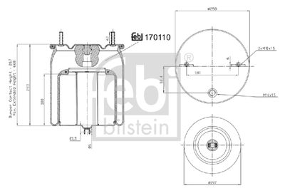 Pneimoatsperes spilvens, Pneimopiekare FEBI BILSTEIN 170110