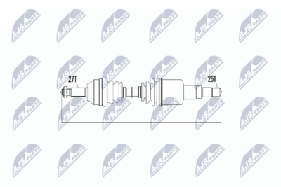 Приводной вал NTY NPW-JG-000
