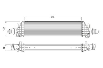 Интеркулер VALEO 822904