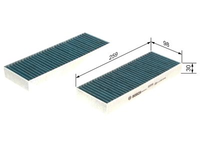 Фильтр, воздух во внутренном пространстве BOSCH 0986628547
