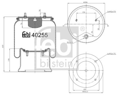 Pneimoatsperes spilvens, Pneimopiekare FEBI BILSTEIN 40255
