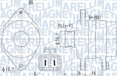 Генератор MAGNETI MARELLI 063732128010