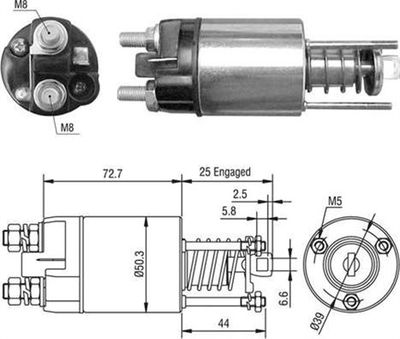 Ievilcējrelejs, Starteris MAGNETI MARELLI 940113050528