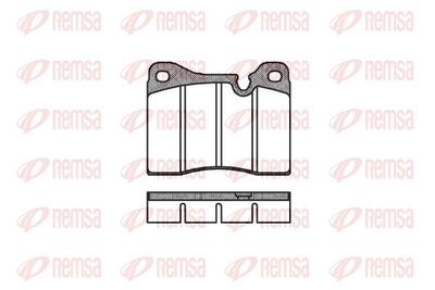 Bremžu uzliku kompl., Disku bremzes REMSA 0011.30