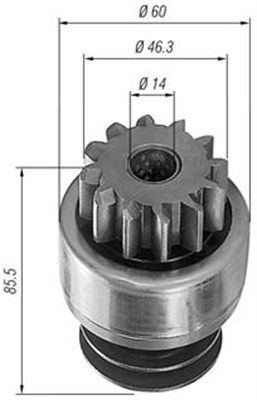 Ведущая шестерня, стартер MAGNETI MARELLI 940113020222