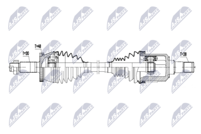 Приводной вал NTY NPW-HY-666
