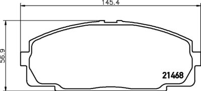 Bremžu uzliku kompl., Disku bremzes HELLA PAGID 8DB 355 016-921