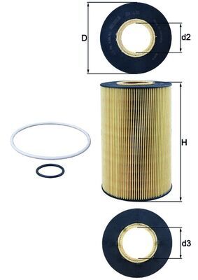 Eļļas filtrs KNECHT OX 435D