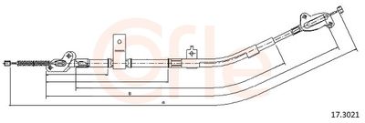 Тросик, cтояночный тормоз COFLE 92.17.3021